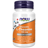 L-Theanine 100 mg Chewable | with Inositol & Taurine - 90 Дъвчащи таблетки