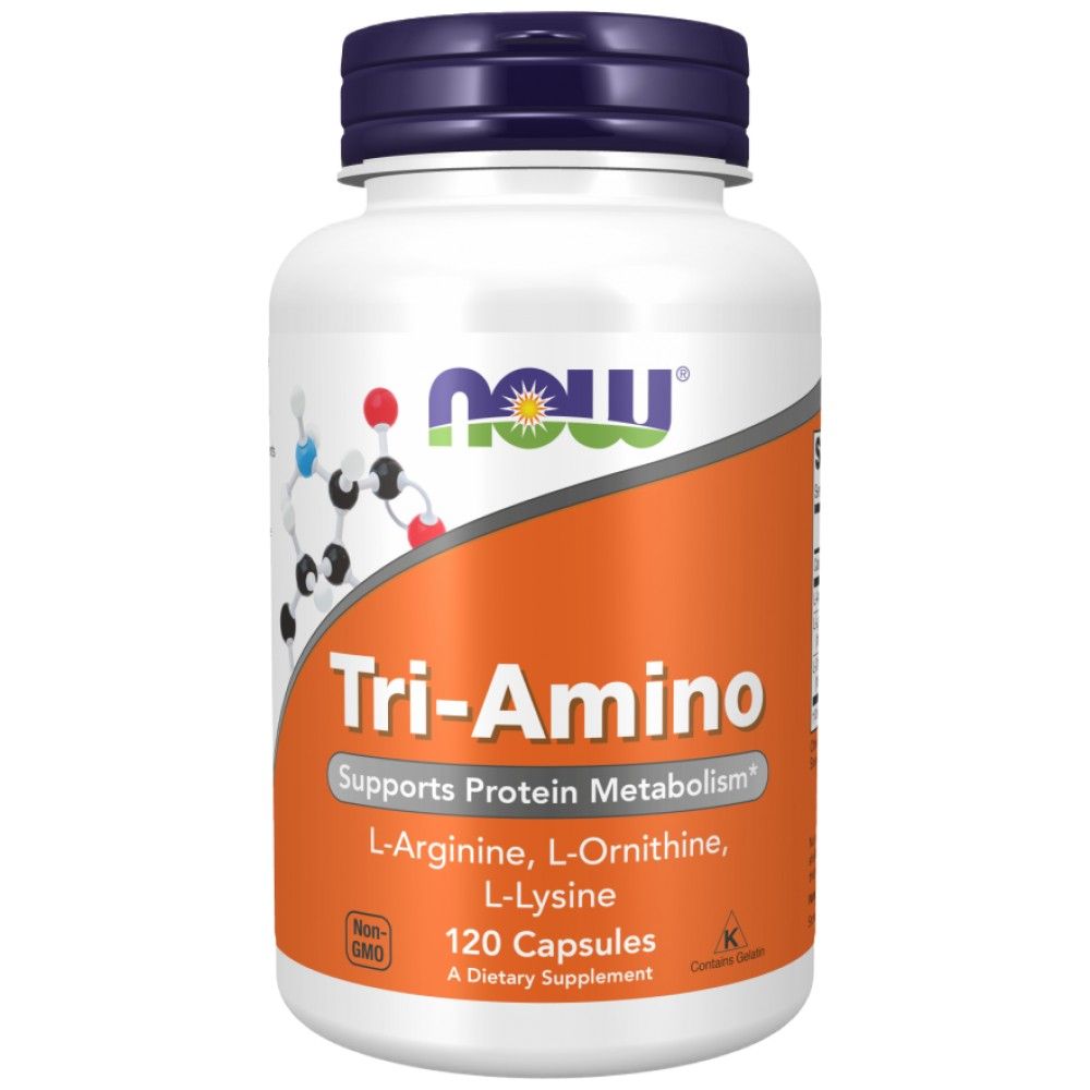 Tri-Amino / L-Arginine L-Ornithine L-Lysine - 120 капсули