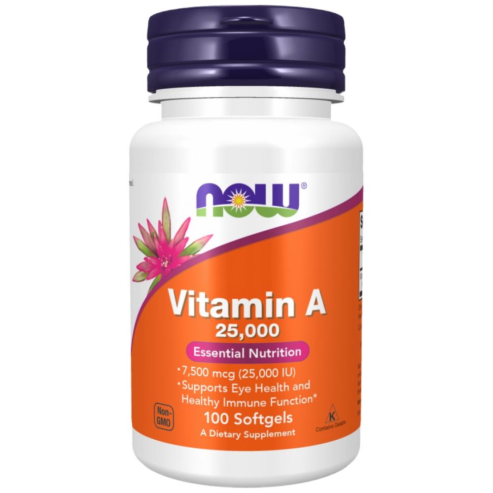 Vitamin A 25000 IU - 100 Гел капсули