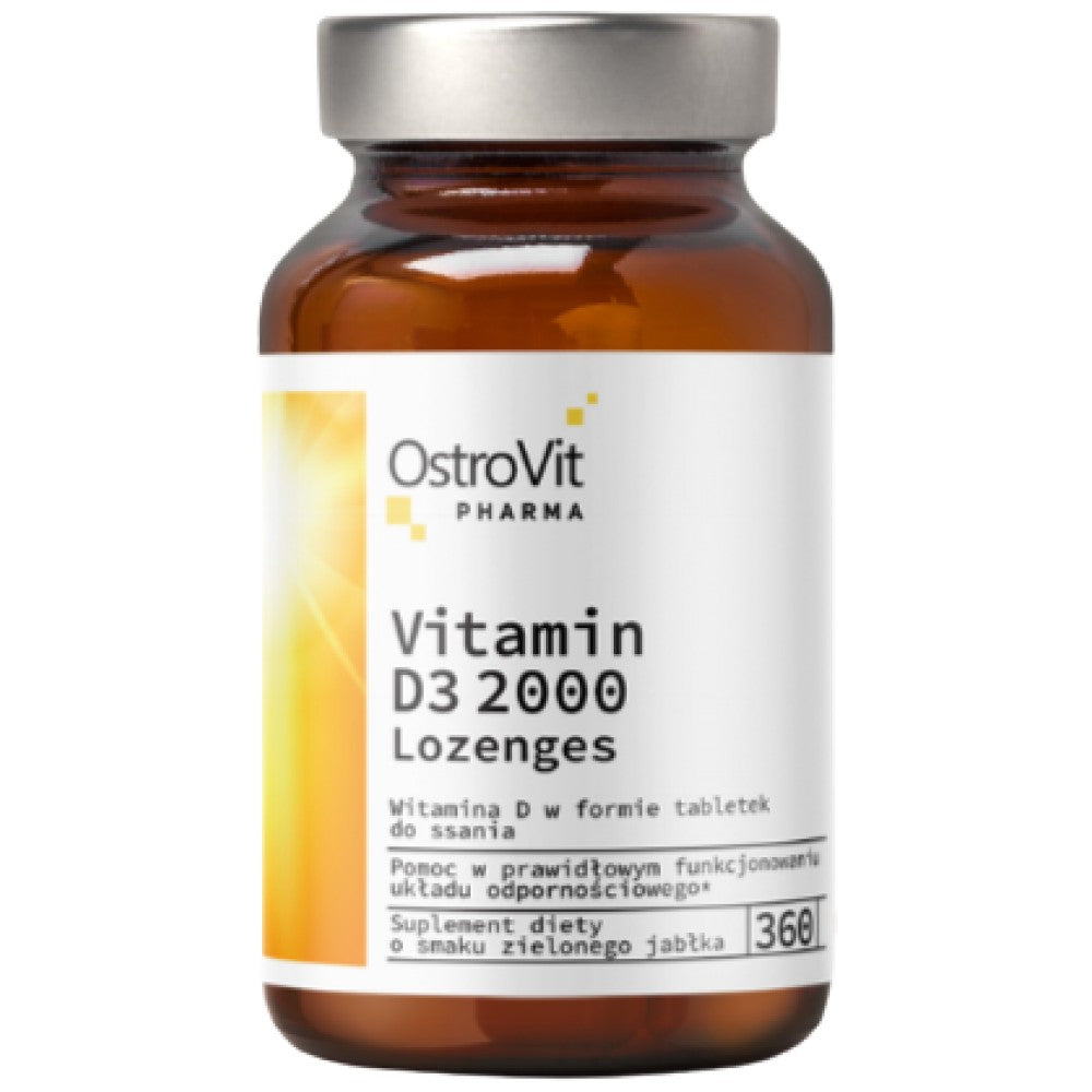 Vitamina D3 2000 UI | Pastile 360 ​​Comprimate sublinguale