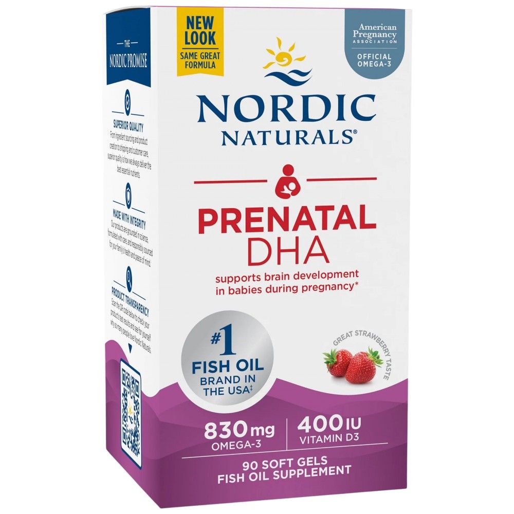 Prenatal DHA 830 mg | With 400 IU D3 - 180 Гел капсули