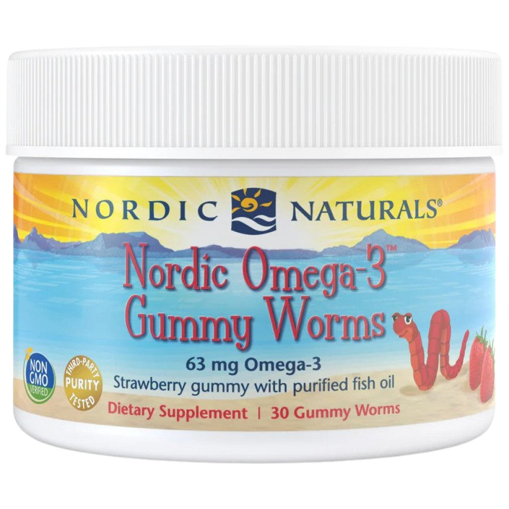 Nordic Omega-3 Gummy Worms 63 mg - 30 μασώμενες κάψουλες gel