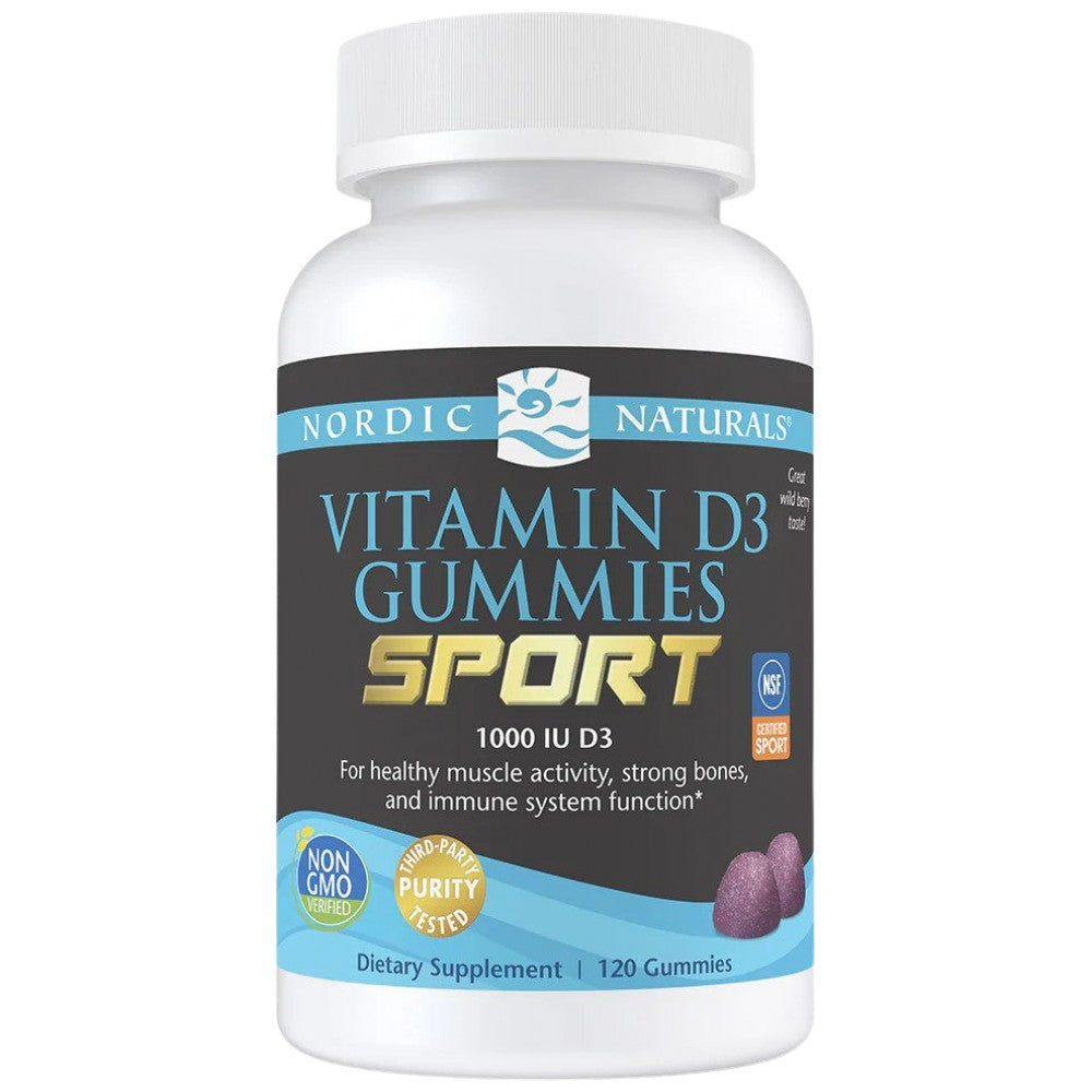 Vitamina D3 Gummies Sport 1000 UI - 120 de gumii