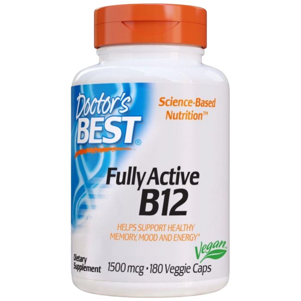 BEST Fully Active B12 / Methylcobalamin 1500 mcg - 180 капсули