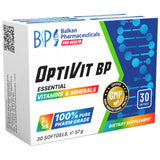 OptiVit BP | Vitamine și minerale esențiale - 30 capsule de gel