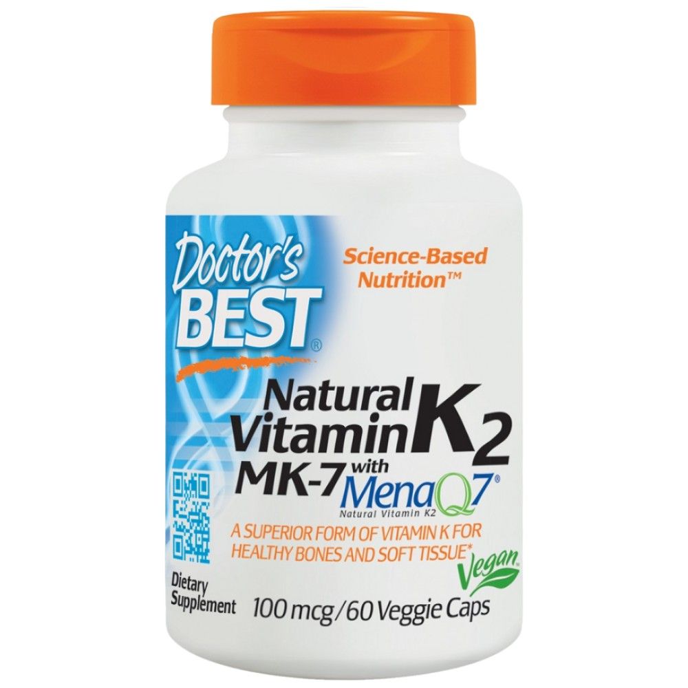 BEST Natural Vitamin K2 MK-7 100 mcg - 60 капсули