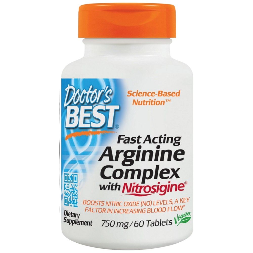 Fast Acting Arginine Complex |  With Nitrosigine 750 mg - 60 Таблетки