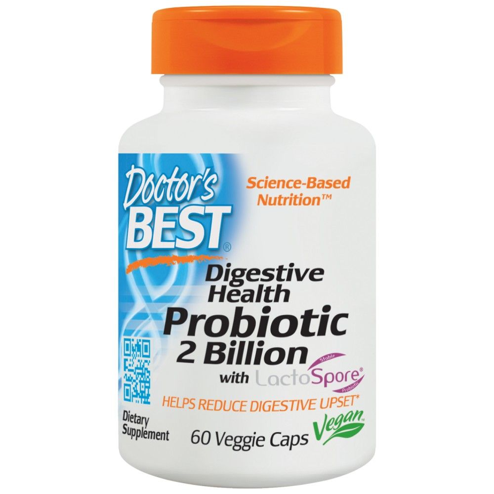 Digestive Health Probiotic | 2 Billion with LactoSpore - 60 капсули