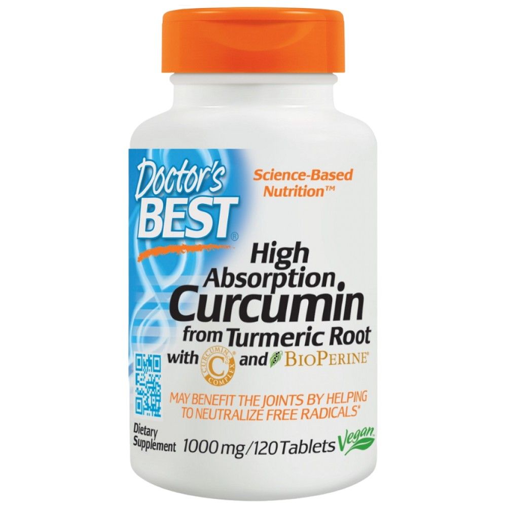 High Absorption Curcumin 1000 mg | With C3 Complex & BioPerine - 120 Таблетки