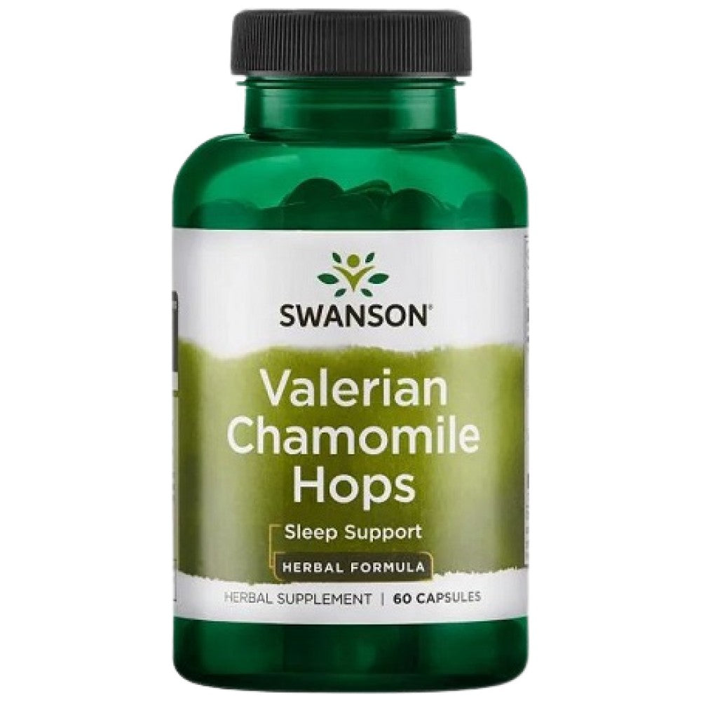 Valerian, Chamomile &amp; Hops 60 капсули