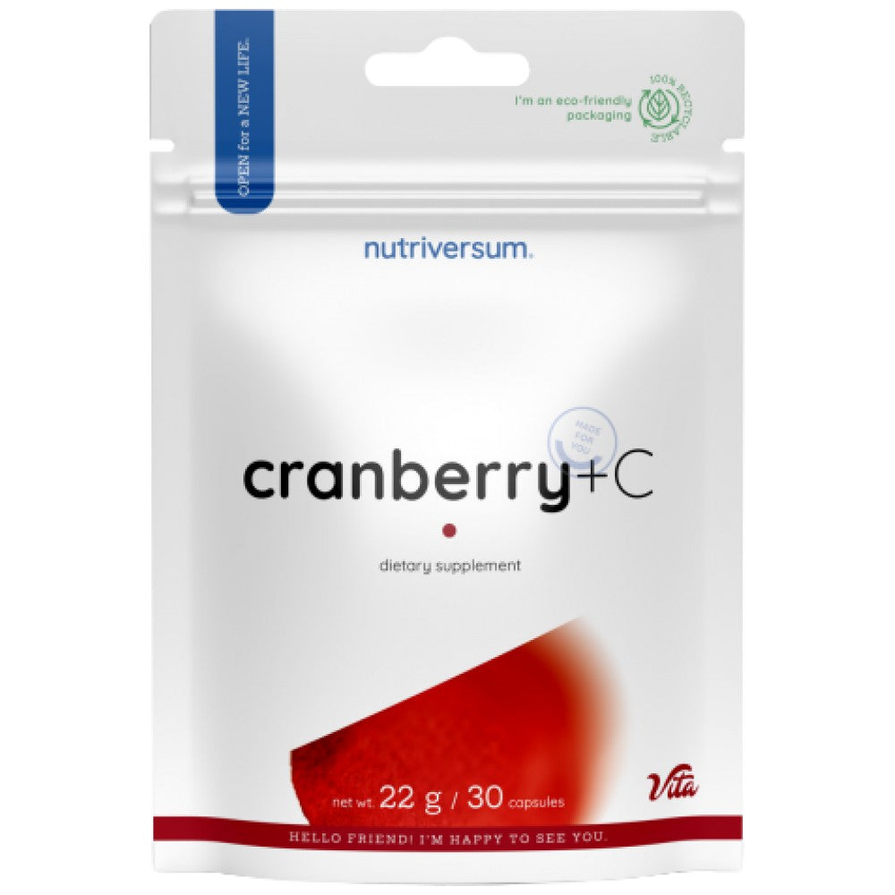 Capsule Cranberry + Vitamina C - 30 capsule