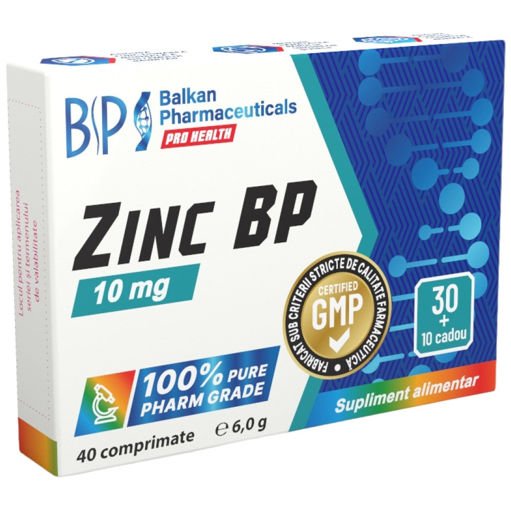 Zinc BP 10 mg - 40 Таблетки