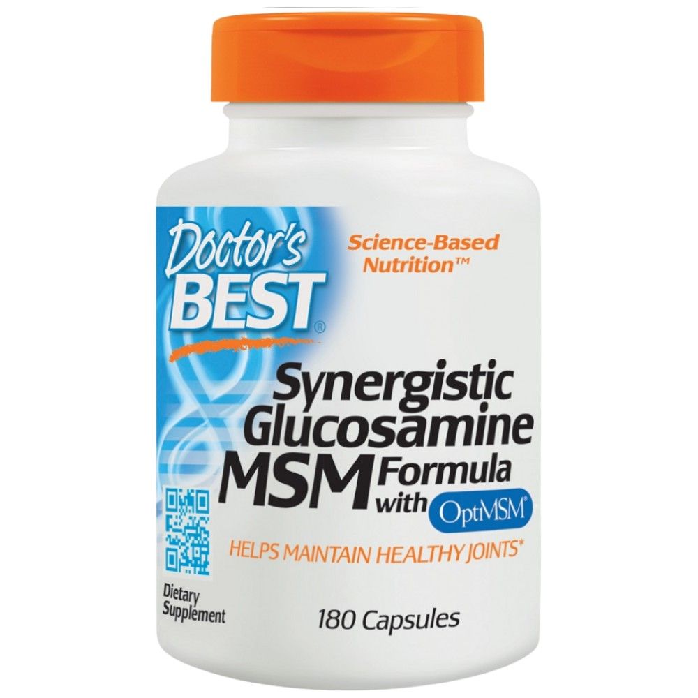 Synergistic Glucosamine MSM Formula |  With OptiMSM - 180 капсули