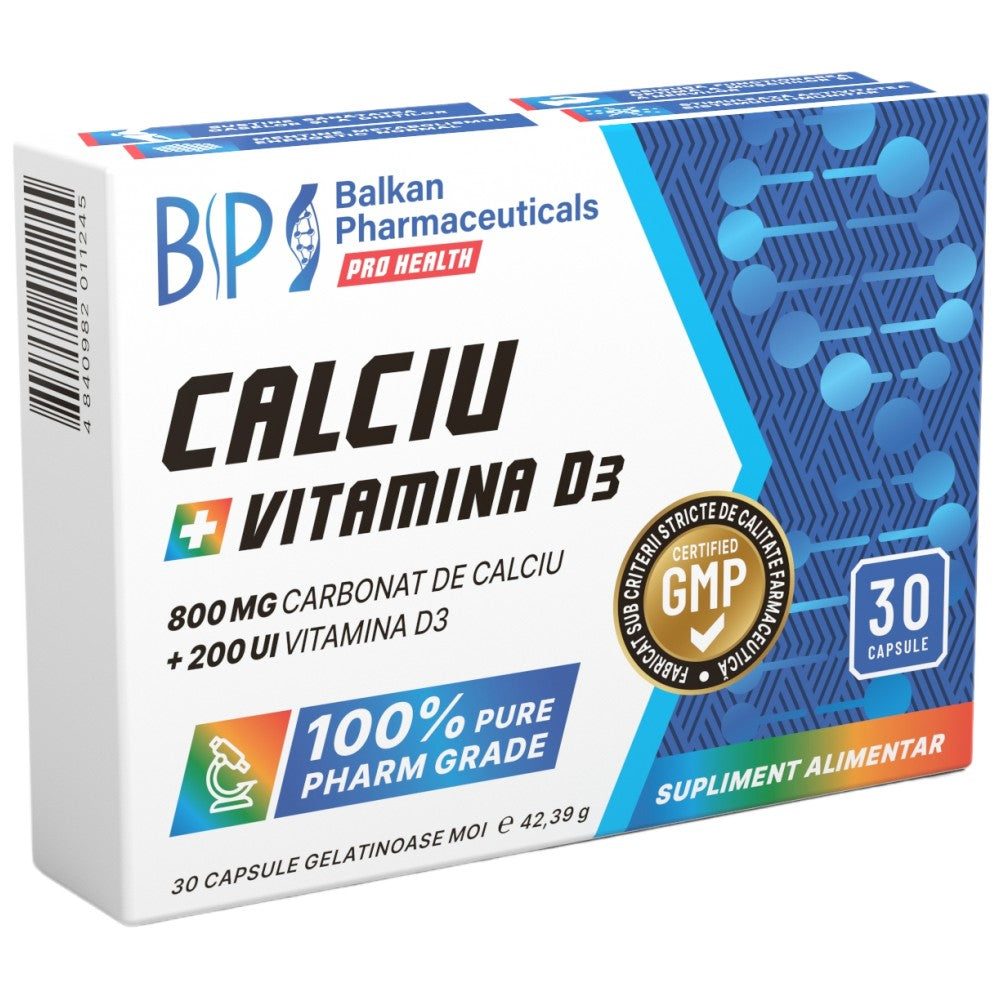 Calcium 800 mg + Vitamin D3 200 IU 30 капсули