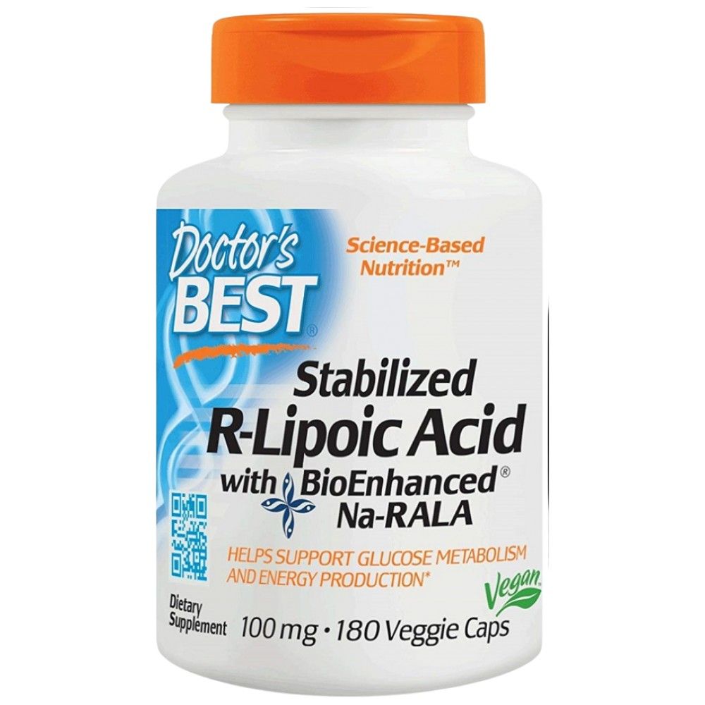 BEST R-Lipoic Acid / Stabilized NA-R-ALA 100 mg - 180 капсули