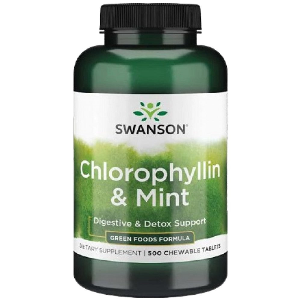 Chlorophyllin &amp; Mint 500 Μασώμενα Δισκία