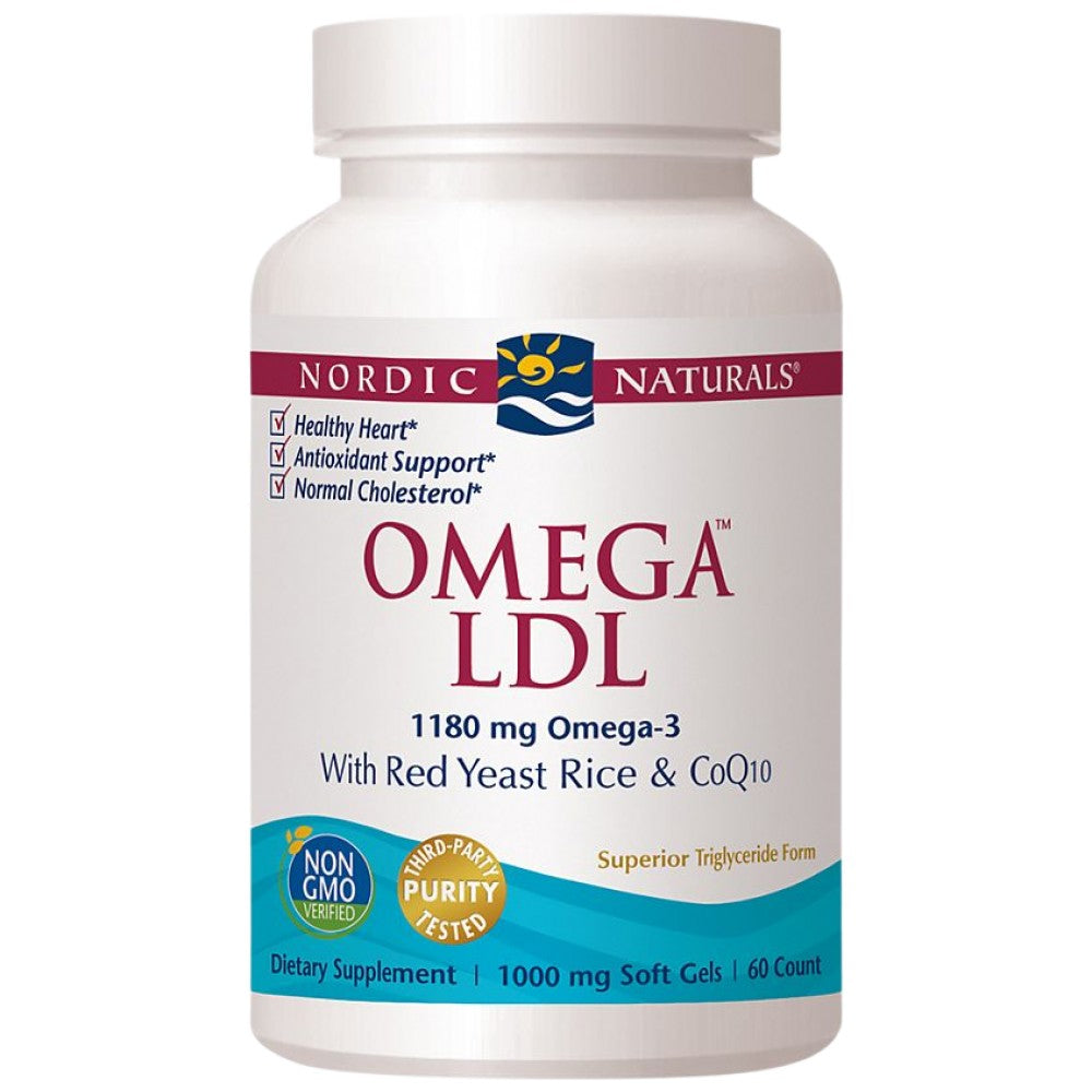 Omega LDL 1152 mg | With Red Yeast Rice and CoQ10 - 60 Гел капсули