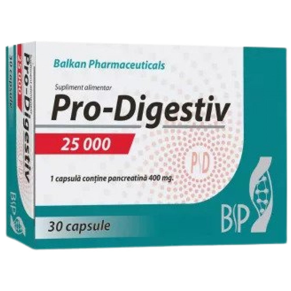 Pro-Digestiv 25000 | Pancreatină 400 mg - 30 capsule