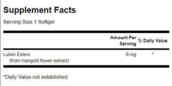 Lutein Esters 6 mg - 100 Гел капсули