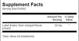 Lutein Esters 20mg. / 60 Soft - 0