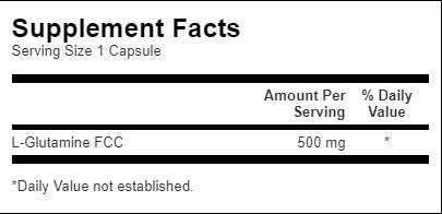 L-Glutamine 500 mg - 100 капсули