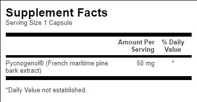 Pycnogenol 50 mg - 50 капсули