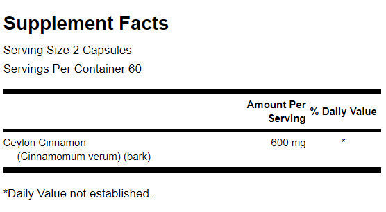 Full Spectrum True Cinnamon 300 mg - 120 капсули