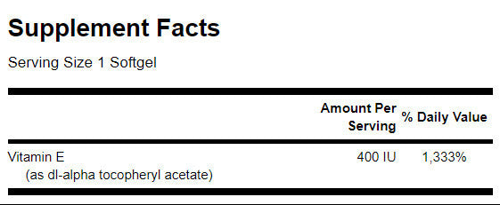 Vitamin E 400 IU - 60 Гел капсули