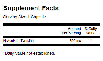 N-Acetyl L-Tyrosine 350 mg - 60 капсули