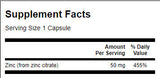 Κιτρικός ψευδάργυρος 50 mg. / 60 Caps - 0