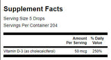 Vitamin D3 Liquid Drops 400IU / 29ml. - 0