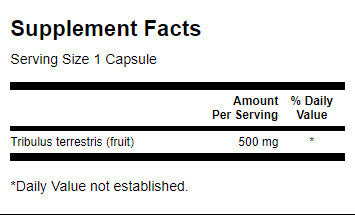 Full-Spectrum Tribulus Fruit 500 mg - 90 капсули