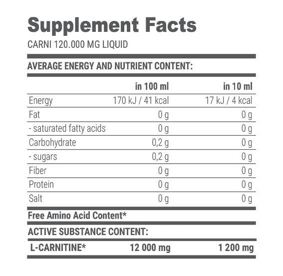 Carni Liquid L-Carnitine 120000 - 1000 мл