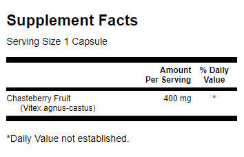 Chasteberry Fruit 400mg. / 120 Caps - 0