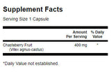 Chasteberry Fruit 400mg. / 120 Caps - 0