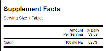 Niacin 100 mg - 250 Таблетки