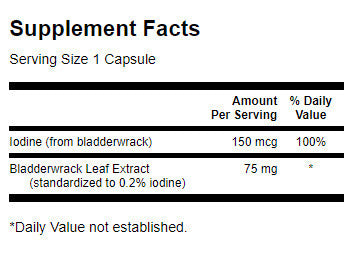 Bladderwrack Leaves 75 mg - 60 капсули