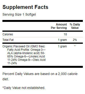 Flaxseed Oil 1000 mg - 100 Гел капсули