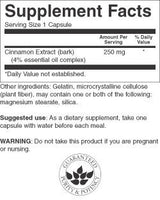 Cinnamon Extract 250 mg - 90 капсули