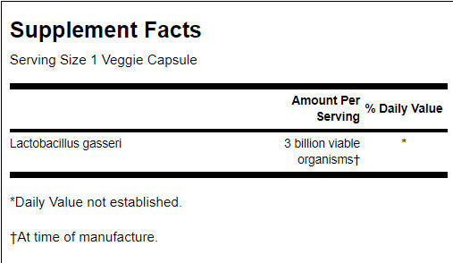 Lactobacillus Gasseri 3 Billion CFU - 60 капсули