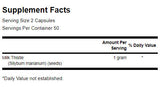 Milk Thistle 500 mg - 100 капсули