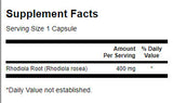 SWANSON Rhodiola Rosea Root 400 mg [100 капсули, 100 Дози]