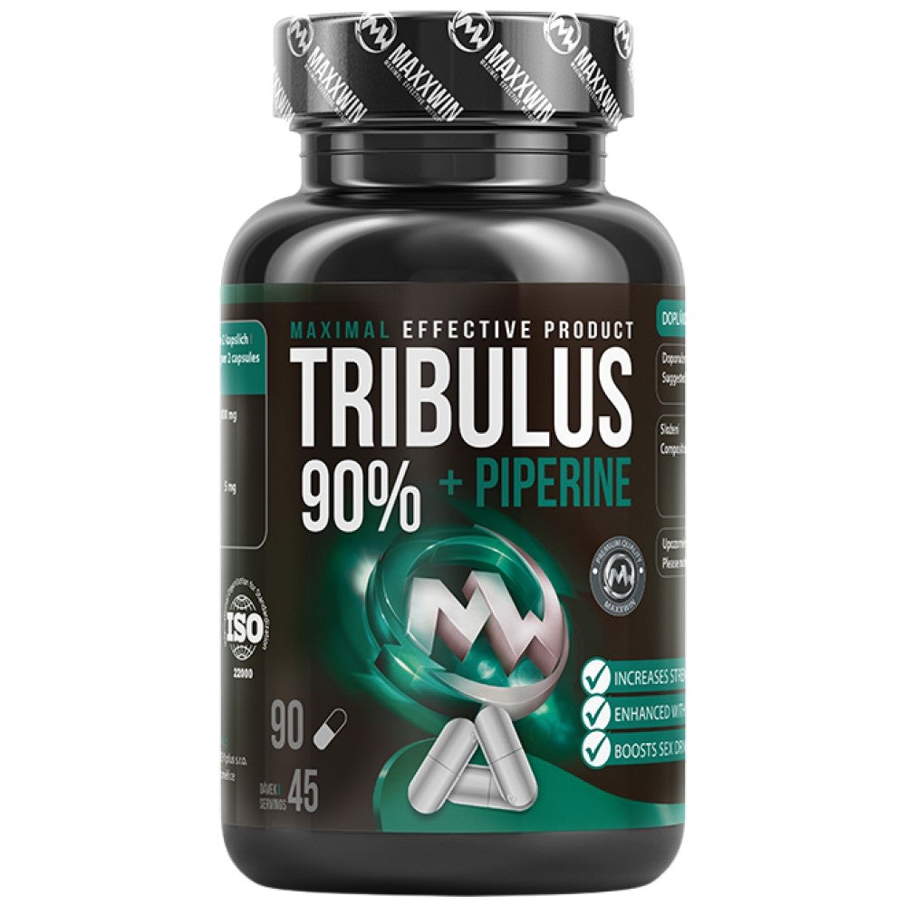 Tribulus 90% + Piperine - 90 капсули