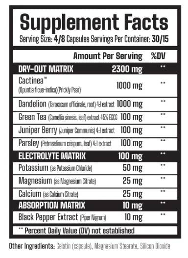 Dry-Out | Natural Diuretic - 120 капсули