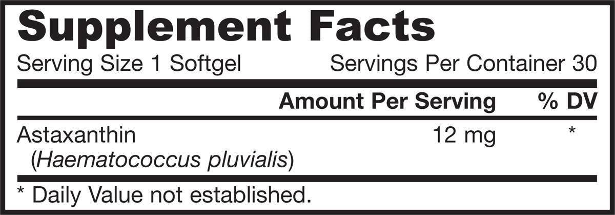 Astaxanthin 12 mg - 30 Гел капсули