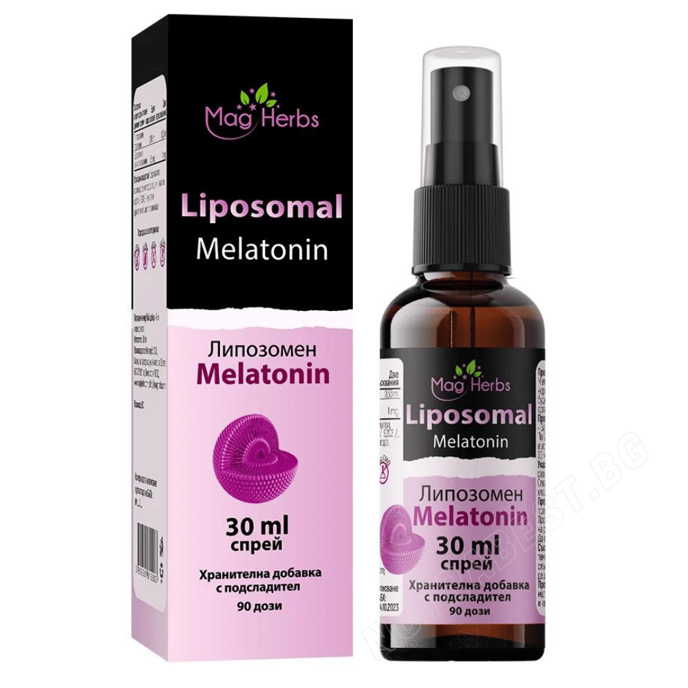 Липозомен мелатонин спрей за сън / Liposomal Melatonin Magherbs /30 мл, 90 дози/