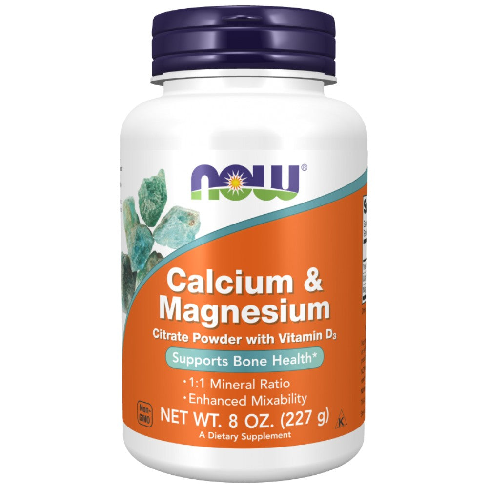 Calcium & Magnesium Citrate Powder with Vitamin D3 - 227 грама