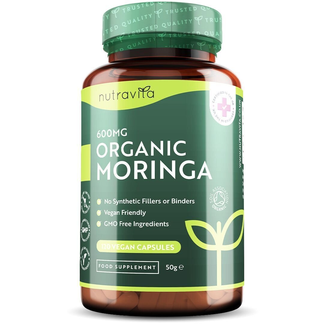 Organic Moringa - Био Моринга 600 mg 120 Веган Капсули