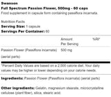 Full Spectrum Passion Flower 500 mg 60 κάψουλες