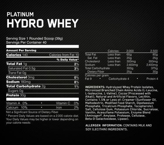 Platinum Hydro Zer 3,5 lbs. - 1.6